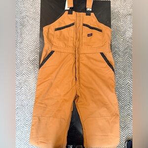 Men's Dickies Tan Cargo Insulated Overalls. NWOT!